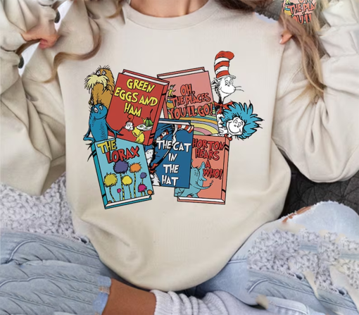 Dr. Seuss Shirt, Dr Seuss Friends Sweatshirt, The Cat In The Hat Shirt, National Read Across America Shirt, Reading Friends Dr. Seuss Shirt