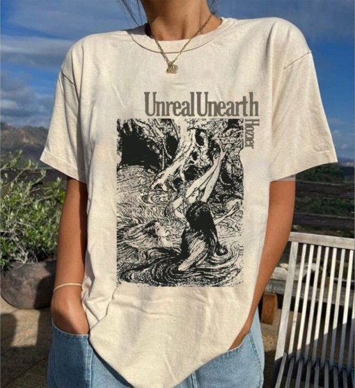 Unreal Unearth T shirt, Ho.zier Shirt, Vintage Unreal Unearth Tour Merch Shirt, Vintage Hozier 90s Shirt All Size For Fans