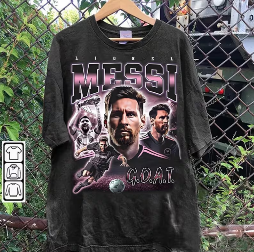 Vintage 90s Graphic Style Lionel Messi T-Shirt – Lionel Messi Vintage Hoodie – Retro American Football Tee For Man and Woman Unisex T-Shirt