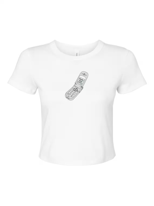 Olivia Rodrigo Flip Phone T-Shirt | Dude Nice Try Baby Tee