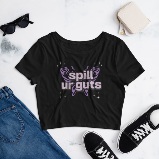 Spill Ur Guts Crop Top (Thin, Comfy Material)