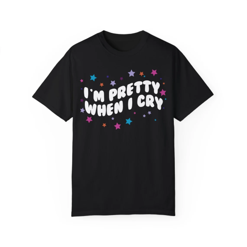 I’m Pretty When I Cry Olivia Guts Tour Aesthetic Tshirt, Guts Tee, Olivia Rodrigo Merch, Teenage Girl Gifts