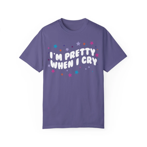 I’m Pretty When I Cry Olivia Guts Tour Aesthetic Tshirt, Guts Tee, Olivia Rodrigo Merch, Teenage Girl Gifts