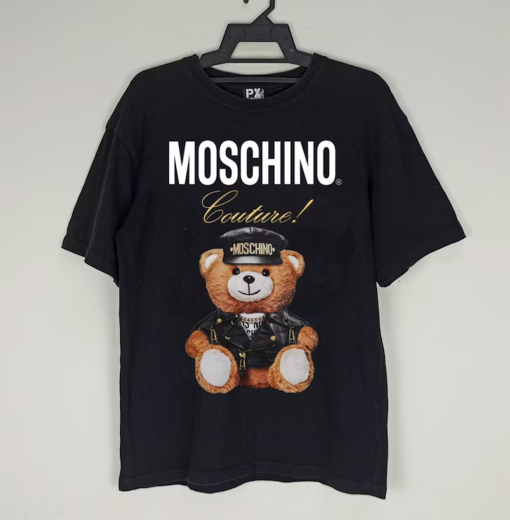 Moschino Couture Vintage 90s Shirt, Moschino Teddy Bear Police Funny T shirt, Moschino Teddy Bear Streetwear Style Shirt