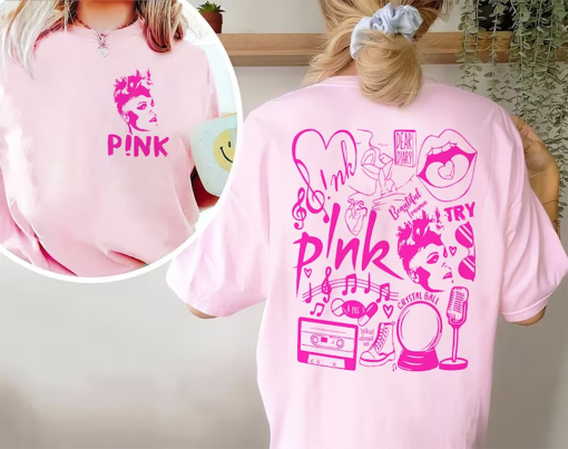 P!nk Pink Summer Carnival 2024 Tour 2 Sides, Trustfall Album Shirt, Pink Tour Shirt, Pink Fan Lovers Shirt, Music Tour Shirt, Gift for Fans