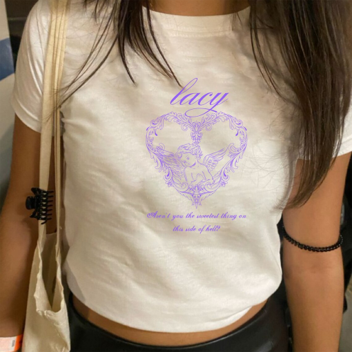 Olivia Rodrigo Cropped Tee Olivia Rodrigo Lacy Baby Tee Guts Album Shirt Olivia Rodrigo Guts Merch Olivia Lacy Shirt