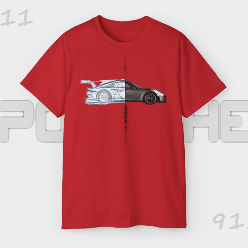 Porsche 911 supercar t-shirt minimal style unisex shirt for boys t-shirt car rallies motorsport fairs