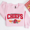 Retro Taylor Swift Travis Kelce Karma Is The Guy On The Chiefs Sweatshirt, Karma Sweatshirt