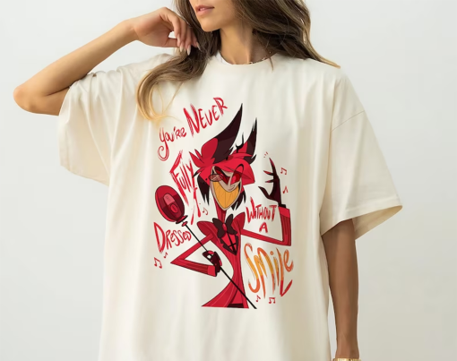 Alastor T Shirt Alastor Hazbin Hotel Alastor Vivziepop Shirt Radio Demon Alastor Hazbin Hotel Characters Tshirt Hazbin Hotel Cartoon Merch