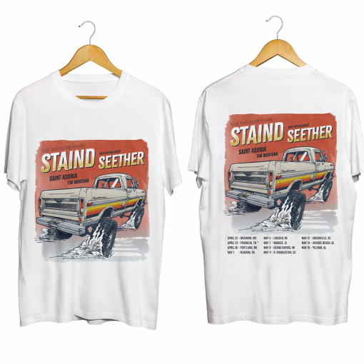 Staind 2024 Tailgate Tour Shirt, Staind Band Fan Shirt, Tailgate 2024 Concert Shirt, Staind 2024 Concert Shirt