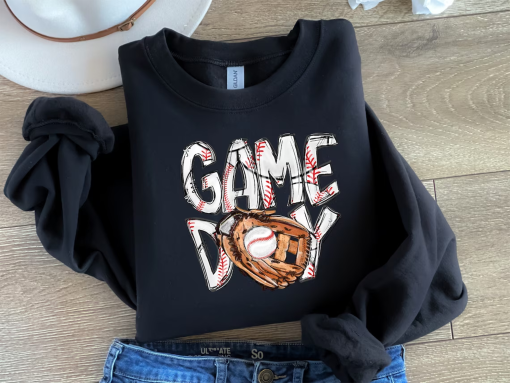 Baseball Sweatshirt, Baseball Game Day Shirt for Women, Baseball Game Day TShirt,Sports Mom Shirt, Mothers Day Gift, Family Baseball Shirt