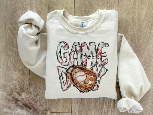 Baseball Sweatshirt, Baseball Game Day Shirt for Women, Baseball Game Day TShirt,Sports Mom Shirt, Mothers Day Gift, Family Baseball Shirt