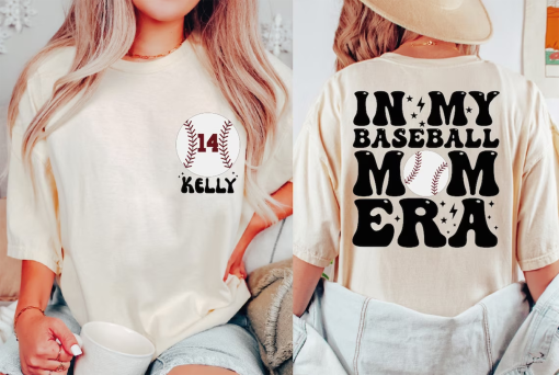 Baseball Mom Shirt, Comfort Colors In My Baseball Mom Era Shirt, Baseball Numbers Tshirt, Baseball Lover Shirt, Baseball Mom Tee