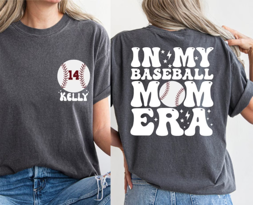 Baseball Mom Shirt, Comfort Colors In My Baseball Mom Era Shirt, Baseball Numbers Tshirt, Baseball Lover Shirt, Baseball Mom Tee