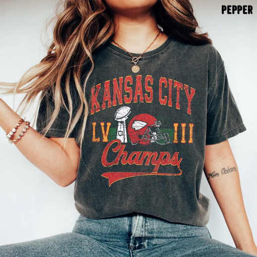 Comfort Colors Kansas city Football Champions 2024 shirt, Kansas Champs shirt, kansas city shirt