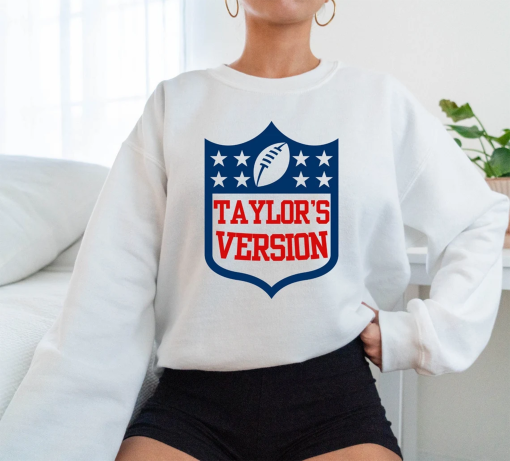 Tayl0r’s Version Football Sweatshirt, TS Football Shirt, NFL Tay’s Version, Swift Merch, Football Sunday, Football Swift, Taylor Hoodie