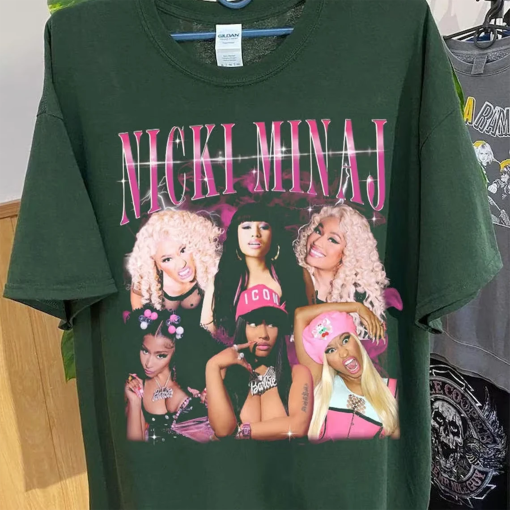 Nicki Minaj, Nicki Minaj T-shirt, Nicki Minaj Fan, Nicki Minaj Gift, Rapper Homage Graphic Shirt, Unisex T-shirt, Crew Sweatshirt, Hooded