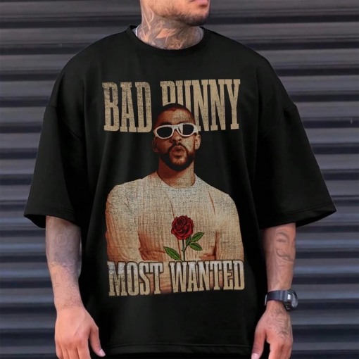 BAD BUNNY, Bad Bunny Shirt, Bad Bunny Sweatshirt, Bad Bunny Printed Graphic Tee, Bad Bunny Fan Shirt, RAP Hip-hop T-shirt, Vintage shirt