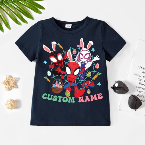 Personalized Spidey And His Amazing Friends Easter shirt Spidey Easter shirt, Spiderman Bunny, Happy Easter, Spiderman Easter shirt, Peeps shirt