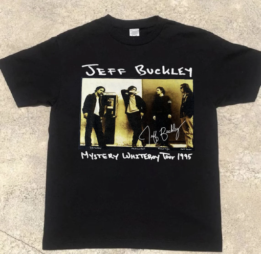 Jeff Buckley Mystery White Boy Tour 1995 Music Tour Unisex T-Shirt, Jeff Buckley Concert Graphic Shirt, Anniversary Gift for Fans