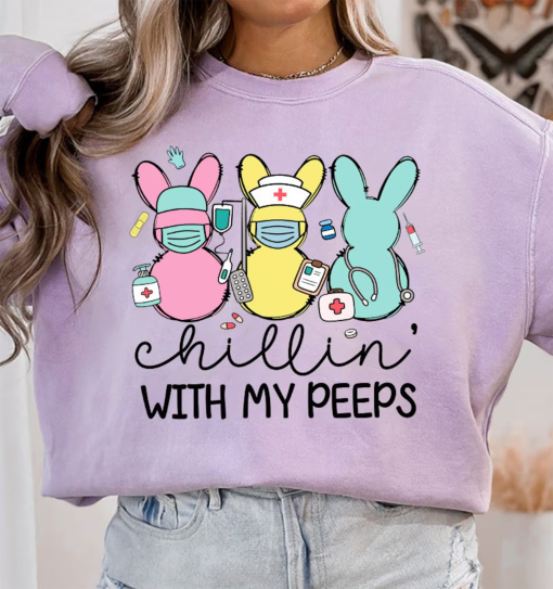 Easter Bunny PNG Download, Doctor Easter shirt, Chillin With My Peeps shirt, Easter Shirt shirt, Cute Easter shirt, Nurse Crew shirt, Doctor Crew shirt