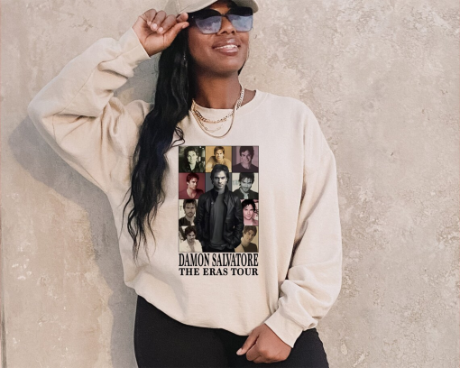 Damon Salvatore The Eras Tour Sweatshirt, Vampire Diaries Sweatshirt, Eras Tour Sweatshirt, Gift For Women And Man,Team Salvatore Sweatshirt