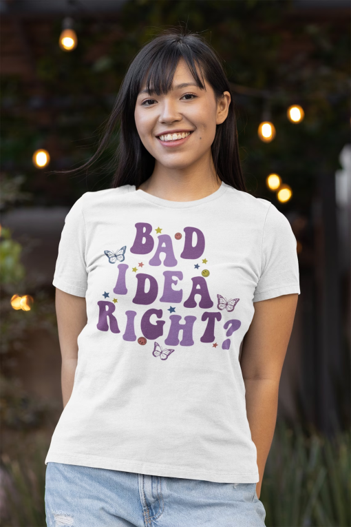 T-Shirt Olivia Rodrigo Bad Idea Right? GUTS Tour 2024 Graphic Tee