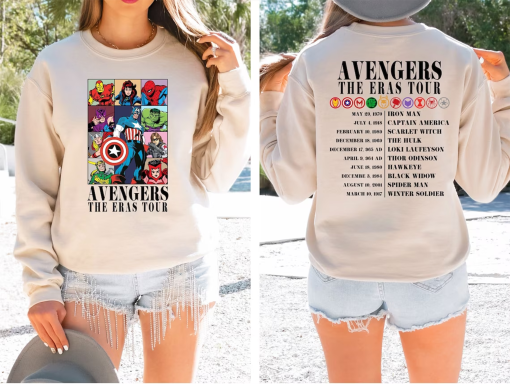 Avengers The Eras Tour Shirt, Spiderman Shirt, Superhero Family Shirt, Avengers The Eras Tour Sweatshirt, Matching Avengers Shirt