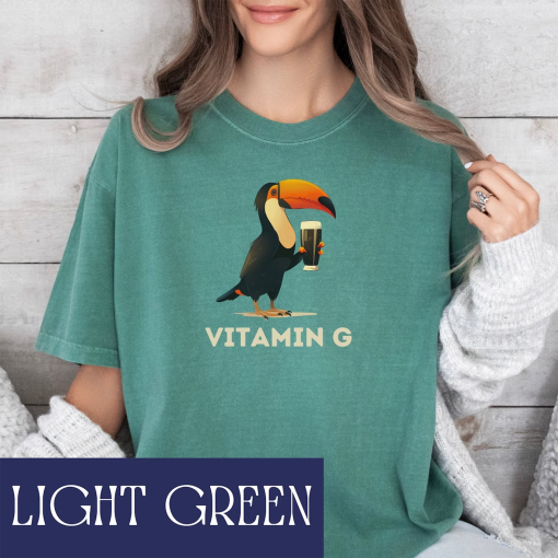 Vitamin G Shirt for St Patrick’s Day Shirt Guinness Shirt Luck of the Irish Shirt Lucky Green Shirt Shamrock and Roll Shirt for St Paddy’s