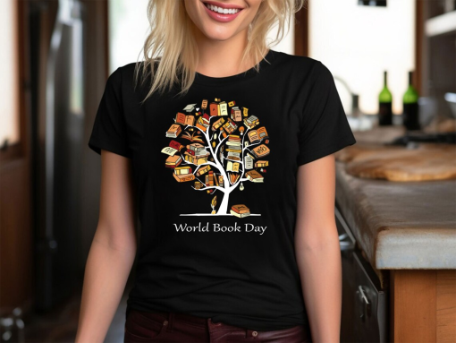 World Book Day ,Number Day , Maths Day T-Shirt Book Lover T-shirt world book day t shirt Book tree