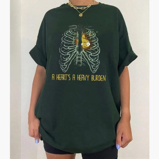 A Heart’s A Heavy Burden T-shirt | Sophie Hatter Quote | Miyazaki Shirt | Anime Shirt | Howls Castle Shirt | Anime