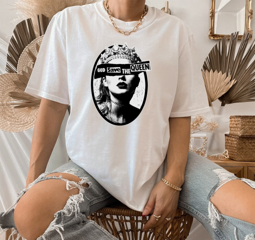 God Save Queen Sweatshirt , God Save Queen: Reputation Era Inspired Hoodies, Plus Size Sweater, Swifties Fan Gifts