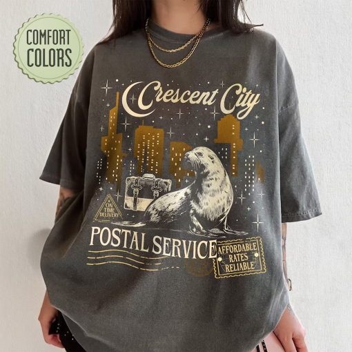 Crescent City Postal Service Comfort Colors Shirt, Starborn Shirts, Crescent City Fan Merch, Bookish Gift, SJM Merch, Bryce Quinlan Tee