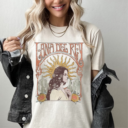 Lana Del Rey Vintage Shirt – Music Tour 2023 Exclusive Tee, Retro Inspired Lana Del Rey Merch, Perfect Fan Gift