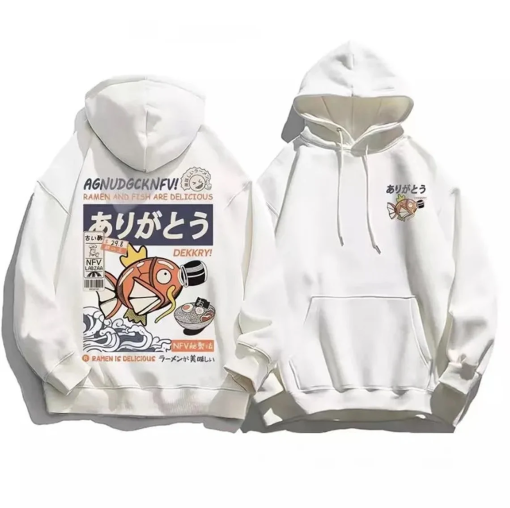 Anime Men’s Hoodies | Vintage Japanese Cartoon Sweatshirt | Pokemon Inspired Sweatshirt |Street Hip Hop Sweatshirt|Women Streetwear Pullover