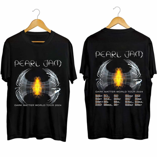 Pearl Jam – Dark Matter World Tour 2024 Shirt, Pearl Jam 2024 Concert Shirt, PJ Band Fan Shirt, Dark Matter World Tour Shirt For Fan