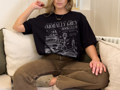 Morally Grey Book Club Shirt | Dark Romance Crewneck, Spooky Season Sweatshirt, Bookish Shirt Vintage Bookish Gift For Book Lover Reader