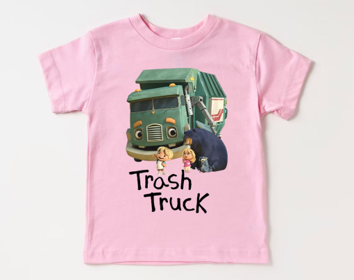 Trash Truck shirt, Trash Truck Birthday shirt, Trash Truck Family Shirt, Cartoon Kids shirt, Birthday Gift for Kids, Trash Truck Party Theme