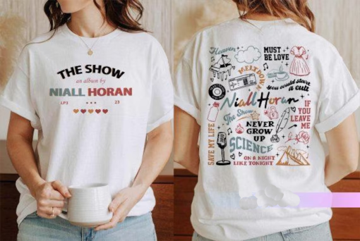 Niall Horan Tshirt, Niall Horan 2 Side Shirt, Niall Horan Hoodie, The Show Album Track List Shirt, Niall Horan Music Tour Sweatshirt