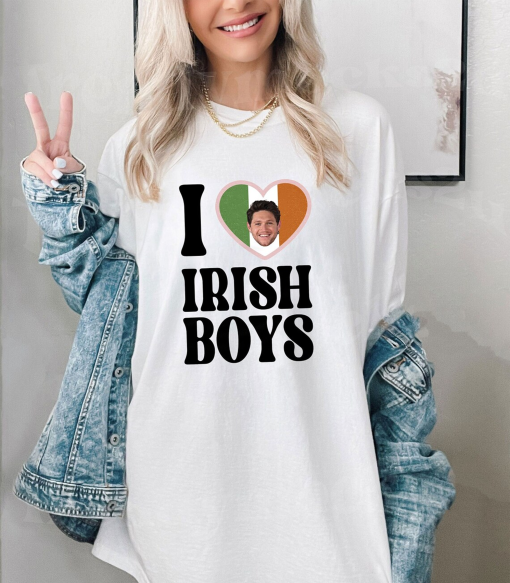 Funny I Love Irish Boys Niall Horan Graphic Shirt, Music Concert 2024 Shirt, The Show Tour 2024 Shirt