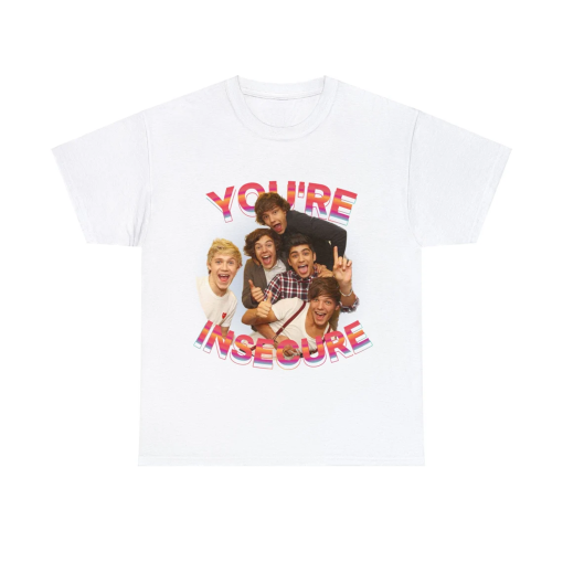 YOU’RE INSECURE One Direction vintage 90’s graphic t-shirt 1D Harry Styles Zayn Malik Niall Horan Liam Payne Unisex Cotton Tee