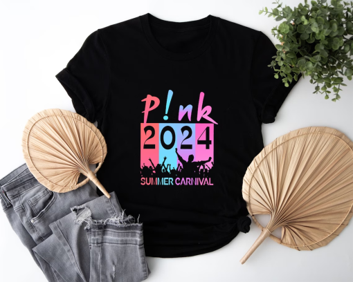 Unisex P!nk World Tour 2023 Graphic Tee, Pink Singer Summer Carnival Shirt, P!nk Tour 2024 Shirt, P!nk Fan Gift Shirt, P!nk Unisex T-shirt