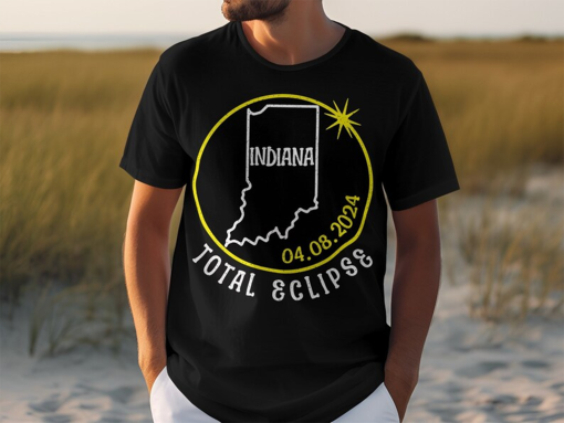 Solar Eclipse Indiana 2024, America tour shirt, April 8th 2024 shirt, Astrology shirt, Astronomy lover tee, Celestial, Total Solar Eclipse