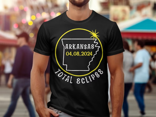 Solar Eclipse Arkansas 2024, America tour shirt, April 8th 2024 shirt, Astrology shirt, Astronomy lover tee, Celestial, Total Solar Eclipse