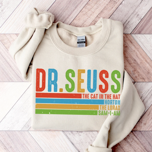 Dr Seuss The Cat Sweatshirt, Dr. Suess Day, Cat In The Hat, Teacher shirt, School Shirt, Dr. Seuss Reading Day Hoodie, Teacher Life c15