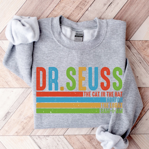 Dr Seuss The Cat Sweatshirt, Dr. Suess Day, Cat In The Hat, Teacher shirt, School Shirt, Dr. Seuss Reading Day Hoodie, Teacher Life c15