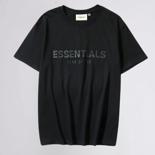 Essentials Fear of God Tee -Streetwear Oversized T-Shirt – Unisex High Street Fashion – Minimalist Logo Crew Neck Shirt