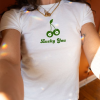 Lucky Bitch Irish Girl Baby Tee, Irish Baby Tee Crop Top, Y2K Baby Tee, Happy Patricks Day 2024 Shirt, Celebrity Inspired Baby Tee.