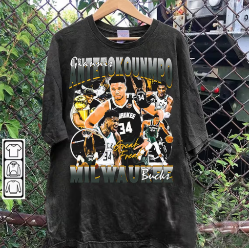 Vintage 90s Graphic Style Giannis Antetokounmpo T-Shirt – Giannis Antetokounmpo Sweatshirt – Stephen Curry Vintage Tee For Man and Woman