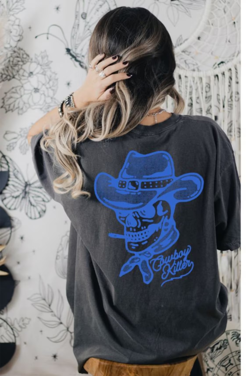 Cowboy Killer Shirt, Rodeo Shirt, Western Graphic Tee, Oversized Graphic Tee, Comfort Colors Tshirt, Country Concert Shirt, Western t shirts